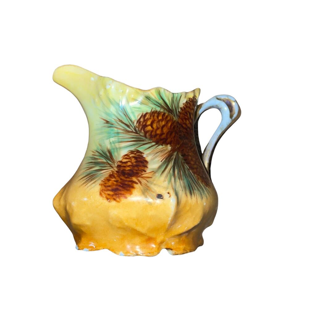 Vintage Decorative Creamer Pine Cones Unmarked No Chips or Cracks Cottagecore